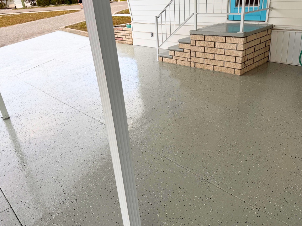 Coated porch