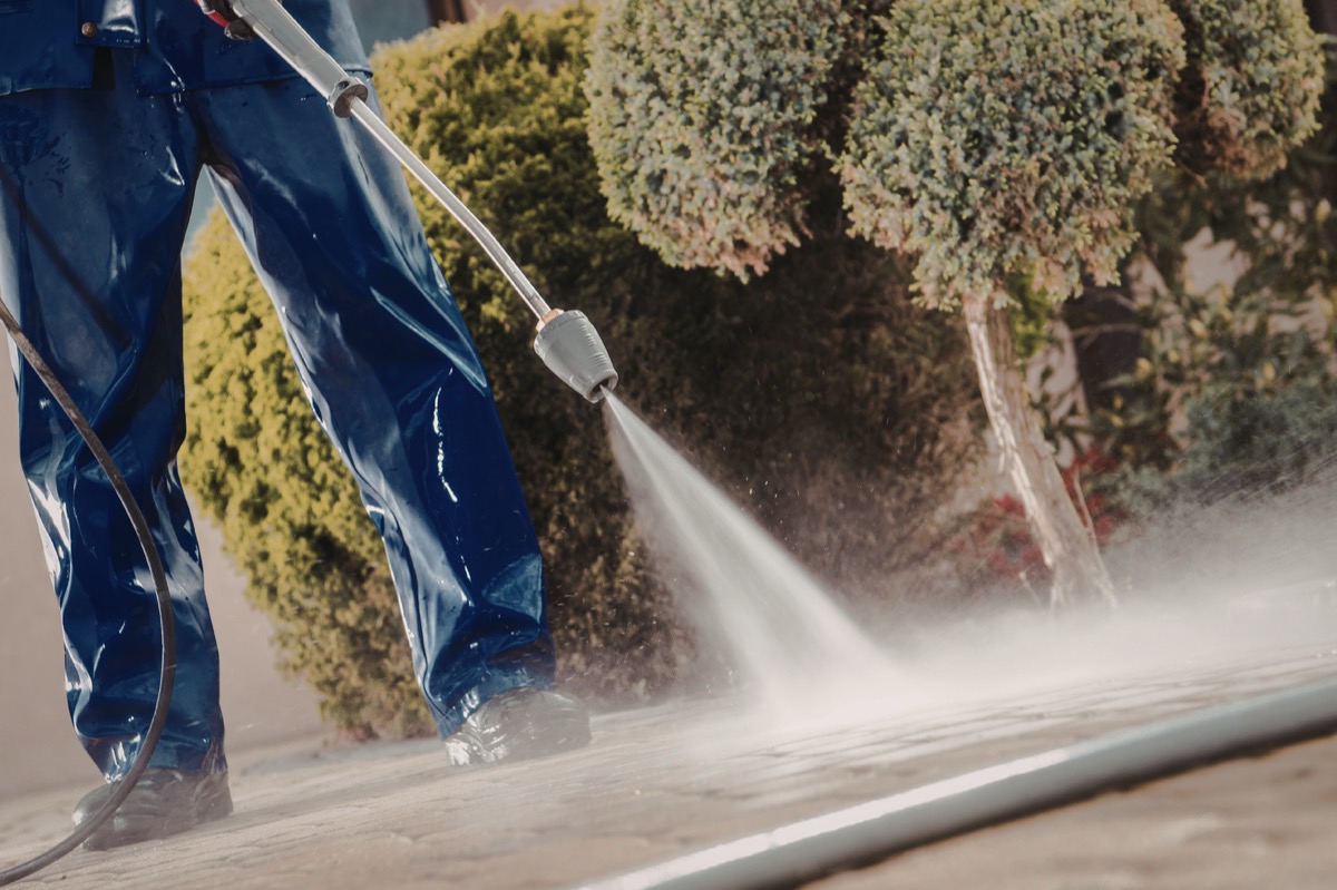 Pressure washing